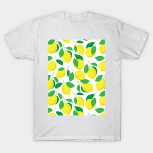 Lemons and leaves pattern T-Shirt